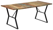 vidaXL Eettafel 180x90x76 cm massief gerecycled hout