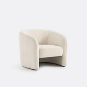 Fauteuil in fijne chenille, LANDINE