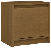 vidaXL Nachtkastje 40x30,5x40 cm massief grenenhout honingbruin