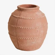 Terracotta Vaas (↑25 Cm) Agnon Rood Sienna - Sklum