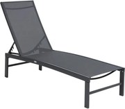 Set van twee antraciet tuinligstoelen Orba Garden Point