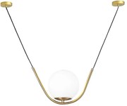 Hanglamp Gouden Glazen Bol APP689-1CP