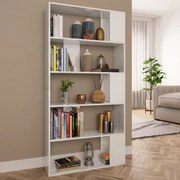 vidaXL Boekenkast/kamerscherm 80x24x159 cm hoogglans wit