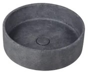 Ideavit Ora Waskom 39x12cm rond concrete beton dark grey 290296-D2