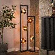 Hoek Vloerlamp Met Glazen Bollen