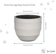 Pot Bordo New Egg Sand