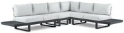 Hoek loungeset 6 personen Aluminium Grijs  Lifestyle Garden Furniture Lorenzo