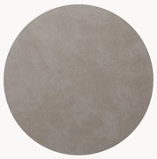 Ronde leren onderzetter Hot