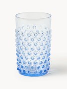 Mondgeblazen waterglazen Hobnail, 6 stuks