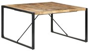 vidaXL Eettafel 140x140x75 cm ruw mangohout