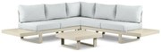Hoek loungeset 5 personen Aluminium Taupe  Lifestyle Garden Furniture Lorenzo