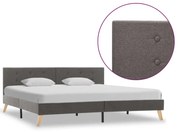 vidaXL Bedframe stof taupe 180x200 cm