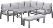 Garden Impressions Cameron lounge dining set 4-delig rechts - valley sand