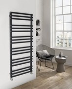 Sapho Fantina handdoekradiator mat zwart 50x122cm 495W