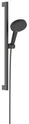 Hansgrohe Raindance alive 125 3 jet EcoSmart doucheset 65cm - Brushed Black Chrome (antraciet) 24600340