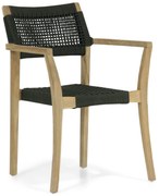 Tuinstoel stapelbaar Teak/Rope Groen Lifestyle Garden Furniture Dallas
