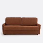 Bank-bed, getextureerde stof, mousse Marta