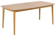 Uitschuifbare Eettafel Eiken 180/220 Cm