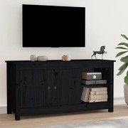 vidaXL Tv-meubel 103x36,5x52 cm massief grenenhout zwart