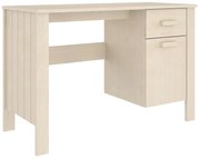 vidaXL Bureau 113x50x75 cm massief grenenhout honingbruin