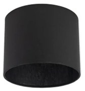 Katoenen lampenkap zwart rond 18/18/14