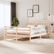 vidaXL Bedframe massief hout 150x200 cm 5FT King Size