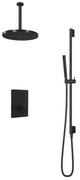 Hotbath Cobber IBS23CR inbouwdouche met 30cm plafondbuis, 30cm hoofddouche en glijstang chroom