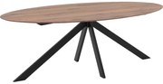 Goossens Excellent Eettafel Ferris Piramide Poot, Ovaal 200 x 110 cm