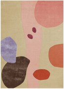 Handgeweven langpolig wollen vloerkleed Secret Garden