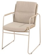 Taste by 4 Seasons Parma stapelbare tuinstoel latte  Tuinstoel    taupe weerbestendig