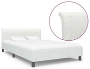 vidaXL Bedframe kunstleer wit 120x200 cm