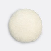 Rond kussen in sherpa, Ouate