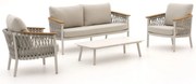+ 10% kassakorting | Stoel-bank loungeset Bellagio | 4 personen | Loungeset Beige | Rope (touw) | Kees Smit Tuinmeubelen