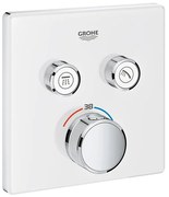 Grohe SmartControl Inbouwthermostaat - 3 knoppen - vierkant - wit 29156LS0