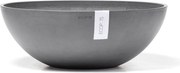 Ecopots bloempot Vienna 50- Rond - Grey - Diameter 50,4 x H18,5 cm