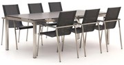 Bernstein Mainz/Freiburg 220cm dining tuinset 7-delig stapelbaar