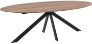 Goossens Excellent Eettafel Ferris Piramide Poot, Ovaal 240 x 130 cm