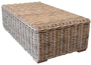 Nissah lounge tuintafel 136x75 naturel rotan