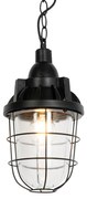 Industriële hanglamp zwart met glas - Cabin Industriele / Industrie / Industrial E27 rond Binnenverlichting Lamp