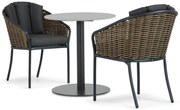 Bistroset 2 personen 70 cm Aluminium/wicker Grijs Santika Furniture Santika Tika