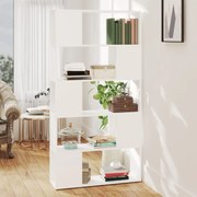 vidaXL Boekenkast/kamerscherm 80x24x155 cm spaanplaat wit