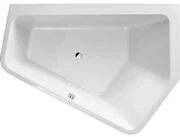 Duravit Paiova kunststof bad acryl vijfhoekig voor rechterhoek 190x140x58cm met aangevormd paneel en frame wit 700397000000000
