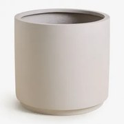 Saturnus Bloempot Van Polystone Zand Grijs & Ø45 Cm - Sklum