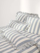 Dekbedovertrek Posie met ruches van linnen-katoen