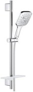Grohe Rainshower Smartactive glijstangset 3 straalsoorten en zeepschaal 63cm chroom