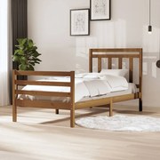 vidaXL Bedframe massief hout honingbruin 100x200 cm