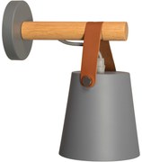 Wandlamp Metalen Wandlamp Met Streep Grijs APP468-1W GRIJS