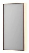 INK SP32 spiegel - 40x4x80cm rechthoek in stalen kader incl indir LED - verwarming - color changing - dimbaar en schakelaar - geborsteld koper 8410004