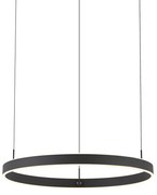 Design hanglamp zwart 3-staps dimbaar easylift - Titmus