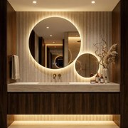 LED Spiegel R-9045 90cm + 45cm